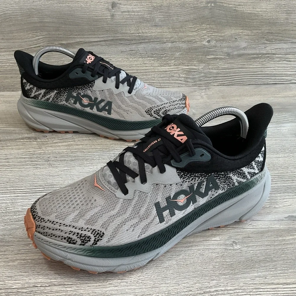 HOKA Women's 9.5 B Harbor Mist Spruce Lace-Up Low Top Athletic Running Sneakers